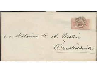 Sweden. Official Facit Tj18 , 20 öre perf. 13 on 2-fold cover sent from STOCKHOLM …