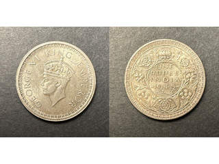 Indien George VI (1936-1947) 1 rupee 1945 L, UNC