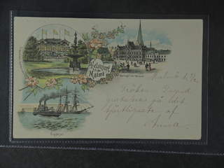 Sweden. Postcard Facit 52 , Gruss Aus. Malmö, "Helsning från", used card sent from MALMÖ …