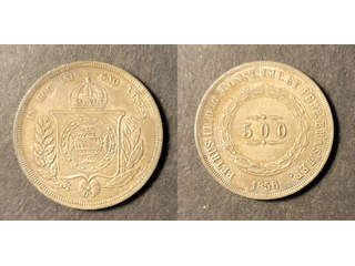 Brazil Pedro II (1831-1889) 1000 reis 1856, AU