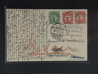 Sweden. Facit 79, 82 cover , 5+2x10 öre on postcard sent from STOCKHOLM 26.3.21 to …