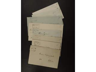 Sweden. Collection förfilateli. Rectangular postmarks 1839–1854, almost all different, …