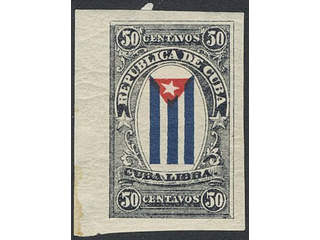 Cuba. (★) , 1960 unissued. Set of five unissued 1c–50c stamps "Cuba Libre".