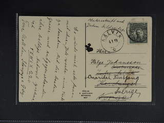 Sweden. Facit 80 cover , 7 öre, single usage, on postcard dated "Göteborg 27-12-18", …
