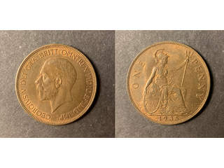 Storbritannien George V (1910-1936) 1 penny 1935, XF-UNC