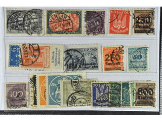 Germany Reich. Used 1915–24. All different, e.g. Mi 96-97, 171, 213, 233-34, 260, 294, …