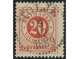 Sweden. Facit 46d, K county. HOLJE 9.12.1889.