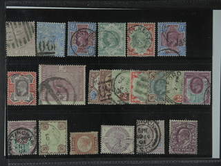 Britain. Used 1870–1902. All different, e.g. Mi 47, 59, 95, 97, 101, 112-13, and 115. …