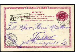 Sweden. Facit bKe13. Cancellations, DENMARK. Danish TPO cancellation NORDSJÆLL JB PKT …