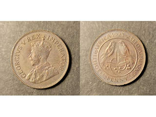 South Africa George V (1910-1936) 1/4 penny 1923, UNC