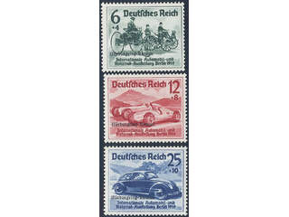 Germany Reich. Michel 695–97 ★★ , 1939 NÜRBURGRING-RENNEN overprint SET (3). EUR 300