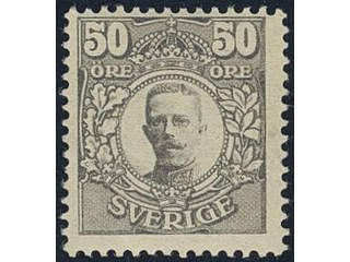 Sweden, Sverige, Sverige, Sverige. Facit 91 ★★, 50 öre grey. Small, weak gum crease. …