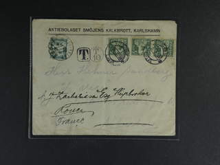 Sweden. Facit 143C cover , 3x5 öre on cover sent from VISBY 2.7.29 to SÖLVESBORG 5.7.29, …