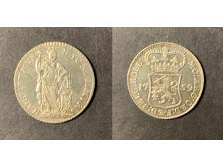 Nederländerna Holland 1/4 gulden 1759, XF