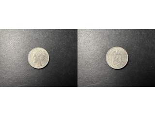 Nederlanderna Wilhelmina (1890-1948) 1/2 gulden 1907, AU/UNC