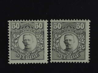 Sweden. Facit 91 ★ , 50 öre grey. Two fresh copies. (2). SEK 1000