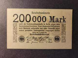 Germany 200000 mark 9.8.1923, UNC