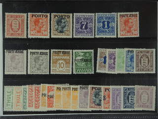 Denmark. ★ 1875-1930. Back-of-the-book.All different, e.g. F Tj8vm, L5, L7, L15, L23, …