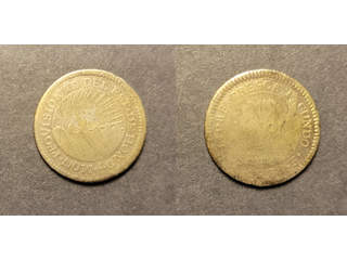 Honduras 1 real 1832 TF, VG-F, repor Ex. Richard Stuart