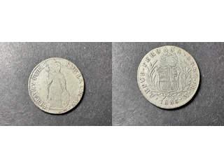Peru 4 reales 1836, VF, Arequipa