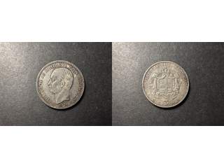 Grekland George I (1863-1913) 5 drachmai 1876 A, VF-XF