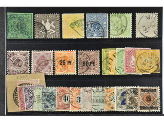 Germany Württemberg. Used 1851–1919. All different, e.g. Mi 3, 28, 39, 41, 43, 49, 58, …
