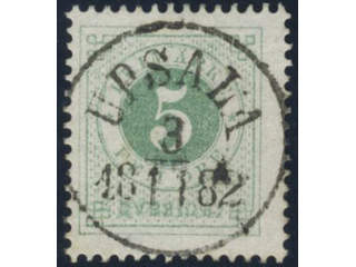 Sweden, Sverige, Sverige, Sverige. Facit 30g used, 5 öre dull green on white paper. …