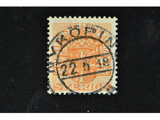 Sweden. Official Facit Tj51cx used , 25 öre orange, inverted wmk wavy lines. Beautiful …