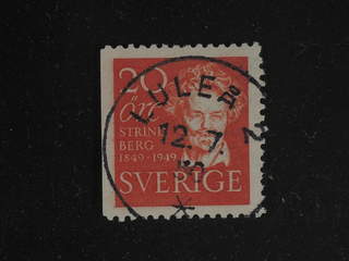 Sweden. Facit 385B used , 1949 August Strindberg 20 öre red. EXCELLENT cancellation …