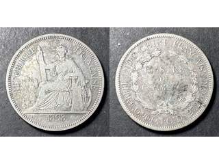 Franska Indokina 1 piastre 1893, VF