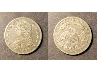 USA 50 cents 1834, large date, large stars, F-VF