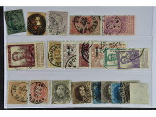 Belgium. Used 1851–1912. All different, e.g. Mi 6 II, 9 II, 47, 58-59, 99. Mostly good …