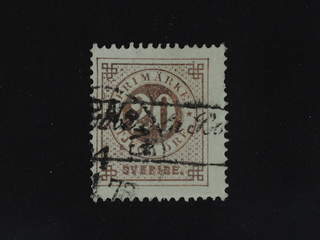 Sweden. Facit 33. FRANCE. French boxed cancellation FRENCH TROUVE`A LA BOITE (= Found in …