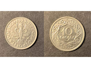 Polen 10 groszy 1923, UNC