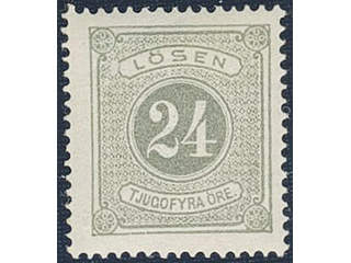 Sweden. Postage due Facit L7c ★★, 24 öre olive-grey, perf 14. Very fine and fresh. …