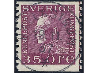 Sweden. Facit 187 used , 35 öre violet-carmine. EXCELLENT cancellation HÄLLASTRÖM …