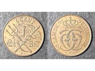 Danska Västindien Christian IX (1863-1906) ½ cent 1905, 01