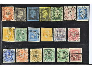 Germany Prussia. Used 1850–1867. All different, e.g. Mi 1-9, 11-12, 19, 22, 24-26. …
