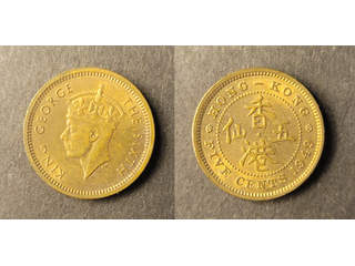 Hong Kong George VI (1936-1952) 5 cents 1949, UNC