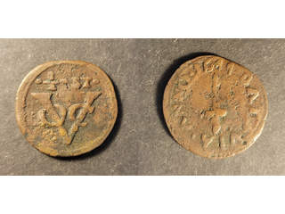 Nederländska Kolonier Netherlands East Indies VOC 1/2 stuiver 1644, F