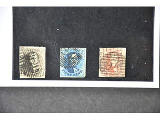 Belgium. Michel 3–5A used, 1849 King Leopold I SET wmk 1 (3). Near cut. EUR 600