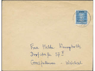 Germany Reich. Michel 409 cover , 1927 I.A.A. 25 Pfg blue single on cover 15.11.27.
