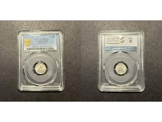 Indien George V (1910-1936) 2 annas 1917 (C), UNC, PCGS MS64
