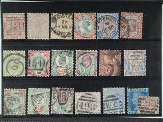 Britain. Used 1858-1902. All different, e.g. Mi 28, 47, 64, 92, 95-97, 101,. Mostly good …