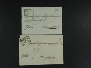Sweden. F county. JÖNKÖPING 1838–1839, rectangular postmark. Type 3 on six covers sent …
