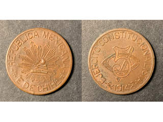 Mexico Chihuahua 5 centavos 1914, XF-UNC