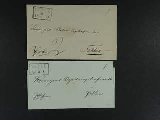 Sweden. X county. GEFLE 1848–1850, rectangular postmark. Type 5 on three covers sent to …