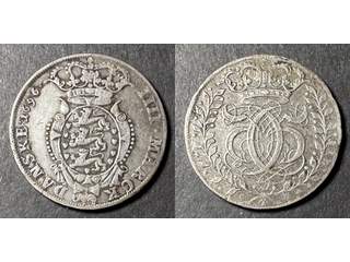 Danmark Christian V (1670-1699) 1 krone 1696, 1+