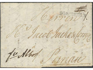 Sweden. Foreign-related cover. Russia. Partly prepaid letter dated "Stockh. 1788 d. 22 …