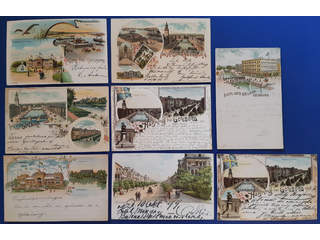 Sweden. Picture postcards, lot GRUSS AUS. O-COUNTY. Gothenburg. Eight different cards …